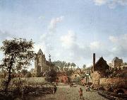 HEYDEN, Jan van der Approach to the Town of Veere USA oil painting reproduction